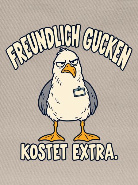 Freundlich gucken kostet extra – Möwe