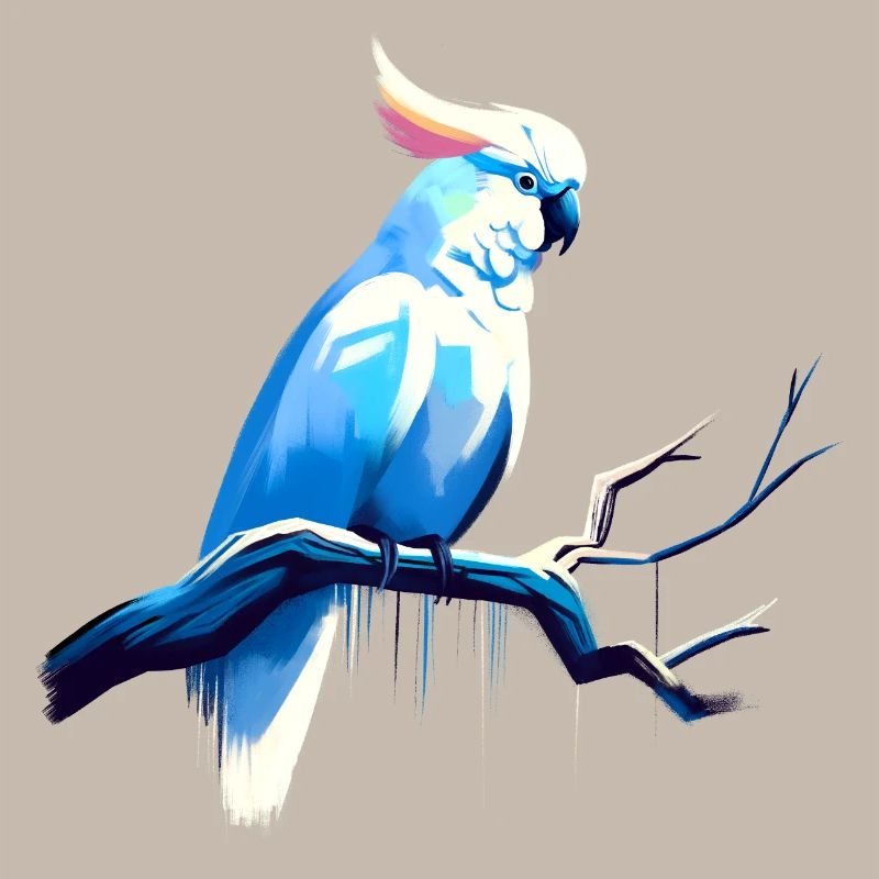 Cacatoès sur une branche