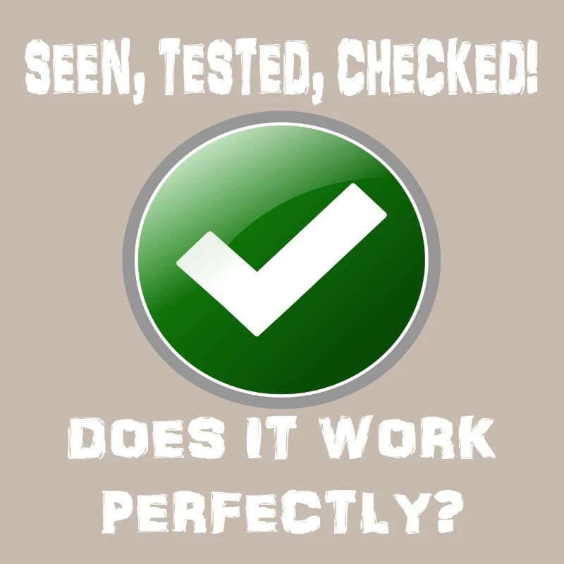 SEEN TESTED CHECKED WORK PERFECT!