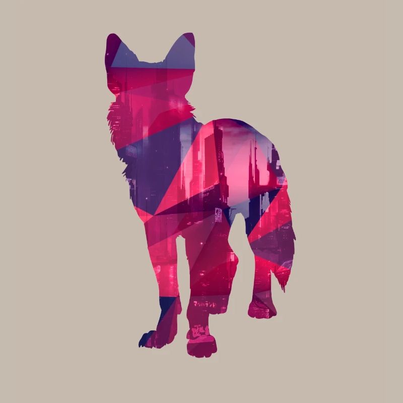 Dog low poly - Hunde Low Poly Design