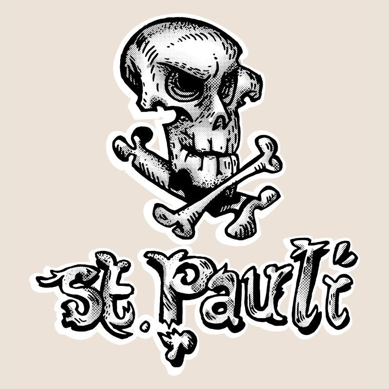 St Pauli Skull Graffiti