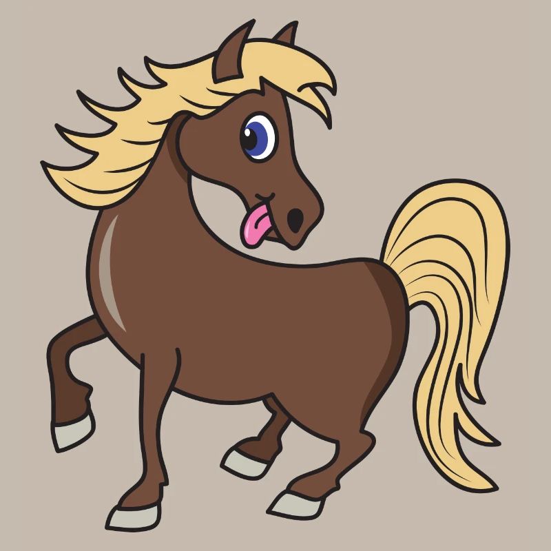 Poney cheval mignon
