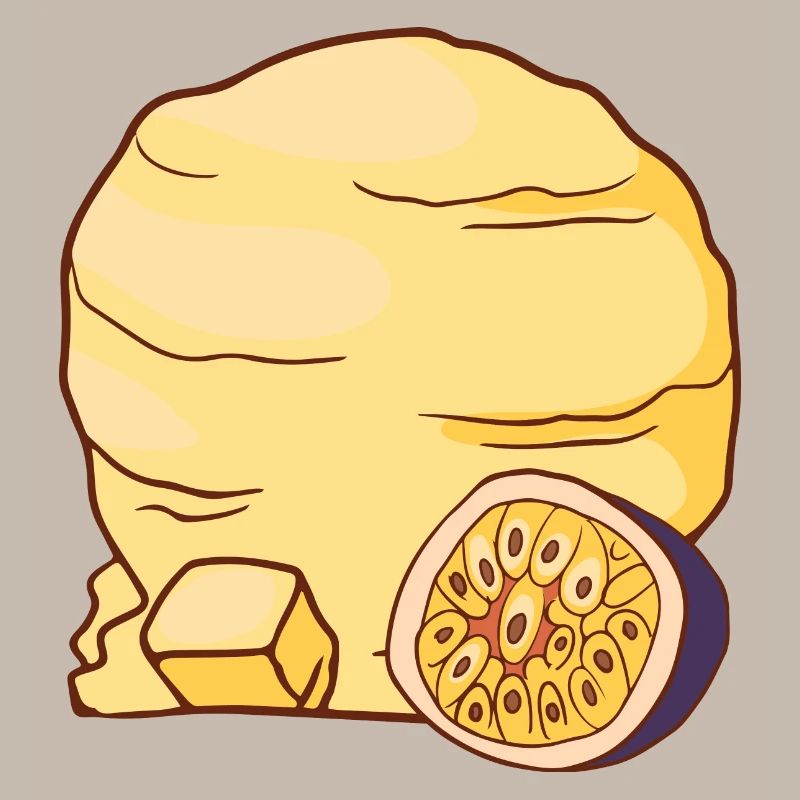 Glace glace crème glacée crème glacée boule glace maracuja