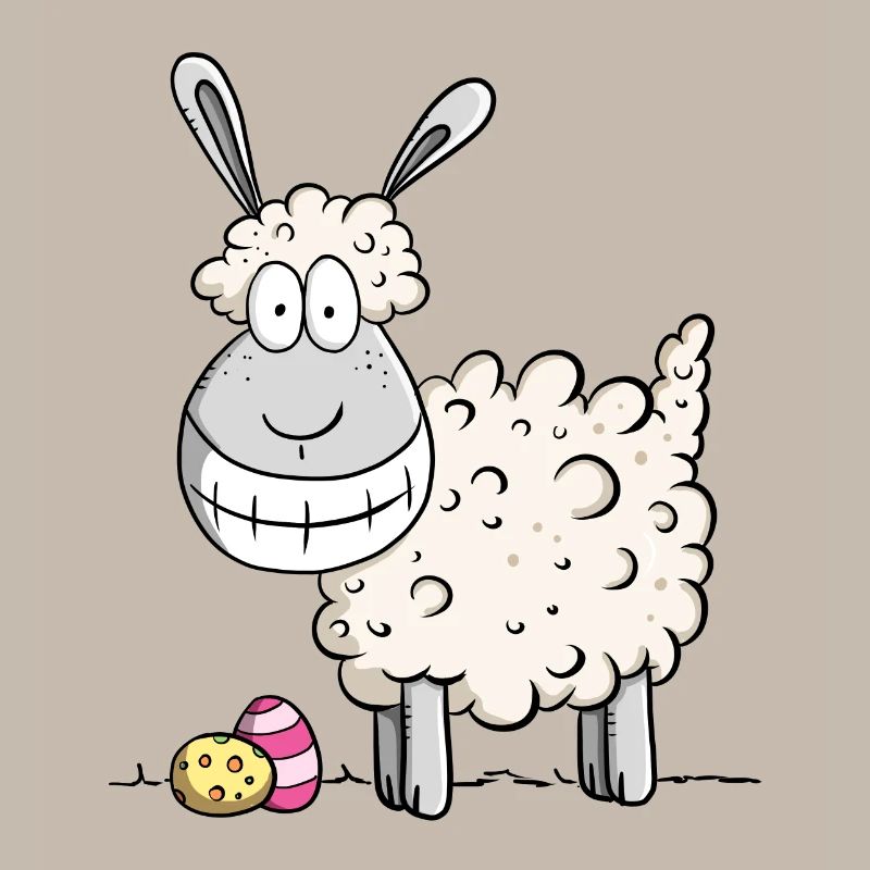 Happy Easter sheep I Easter gift Easter motive Fun
