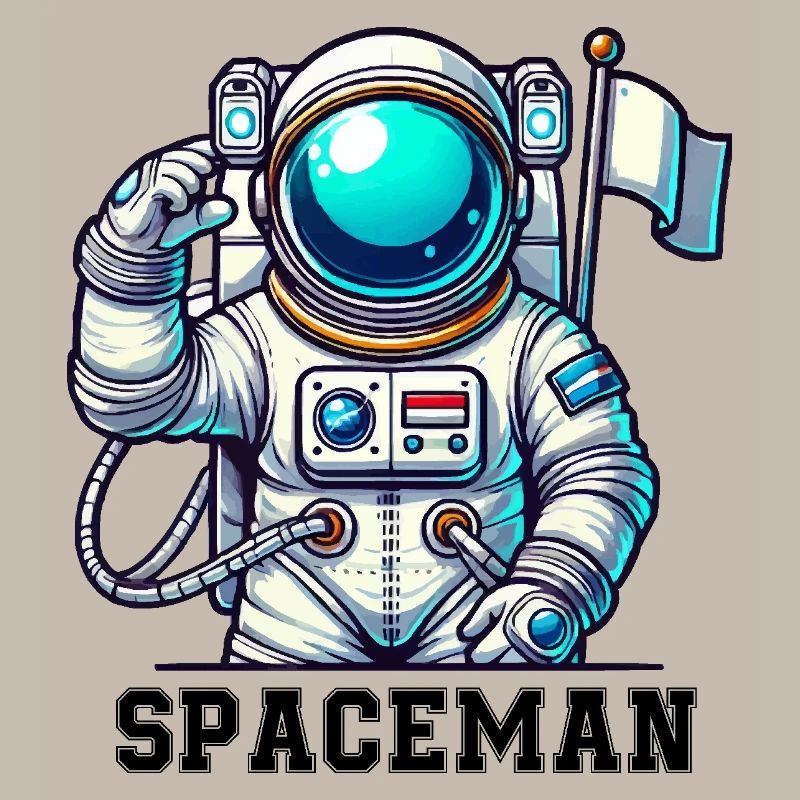 Spaceman Comic Astronaut