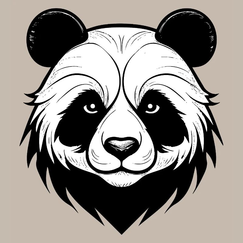 Conception élégante du masque de panda
