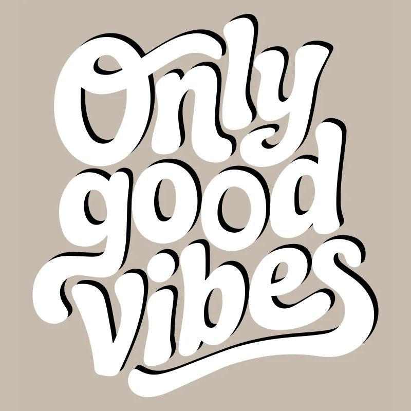Conception de lettrage à la main Positive Vibes