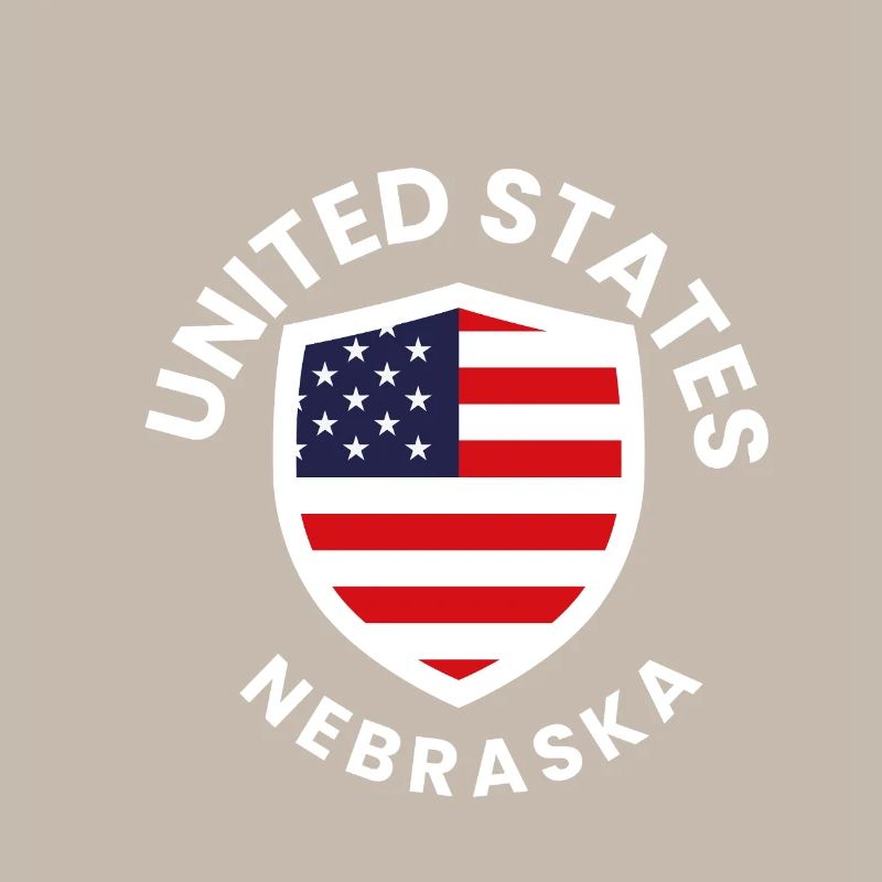 Nebraska Flag Shield Patch
