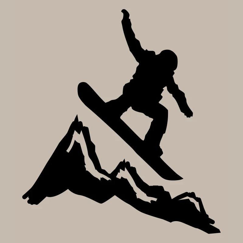 snowboard mountains jump