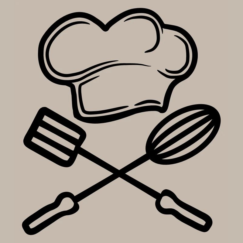 stirrer turner 2 emblem chef hat hat chef ko
