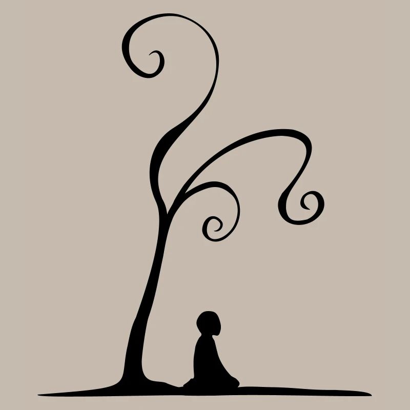 meditation under tree