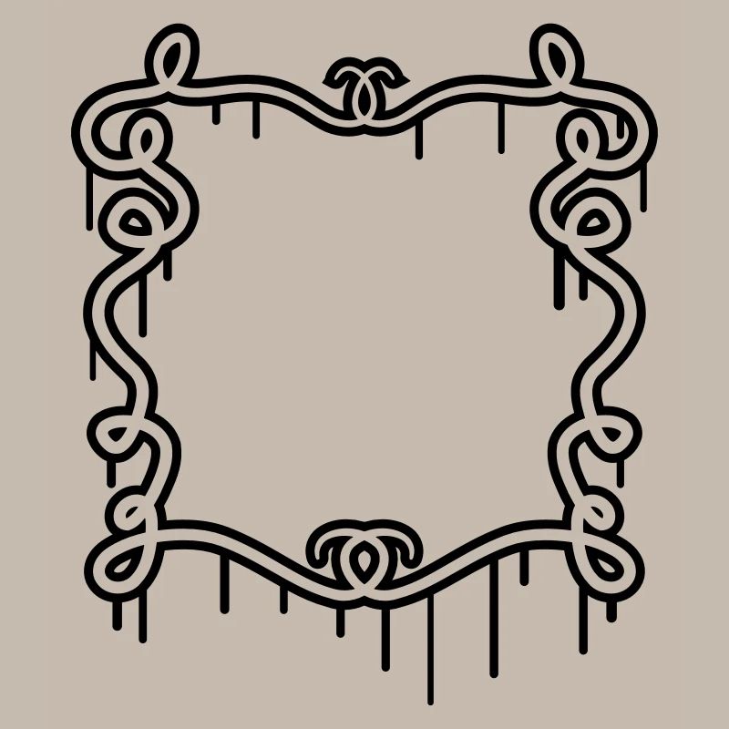 Artistic graffiti frame