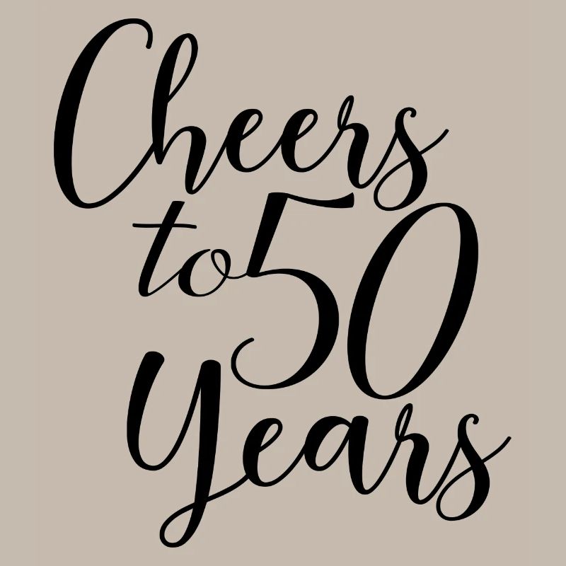 Cheers To 50 Years - Geburtstags- oder Jubiläumsgeschenk