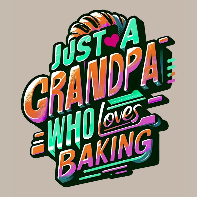 Papi est boulanger, notre papy aime cuisiner