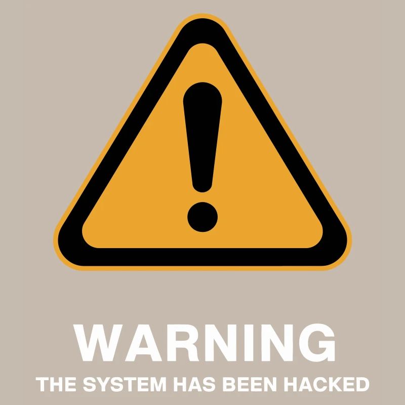 Hacked System Warning Icon