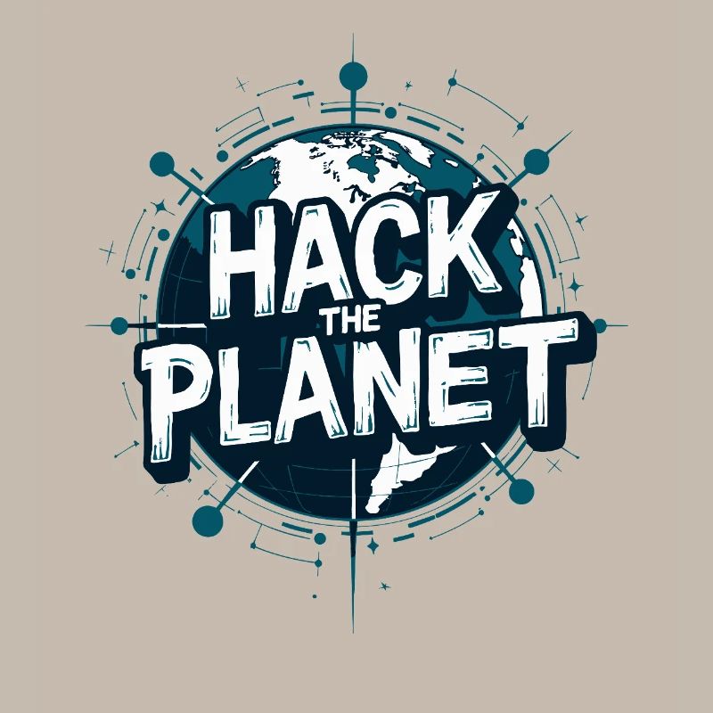 Motif du Globe Hack – Technologie Planétaire