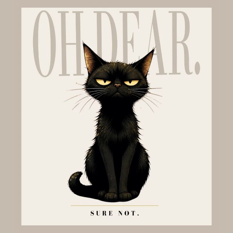 Disappointing. – Sarcastic Black Cat Design