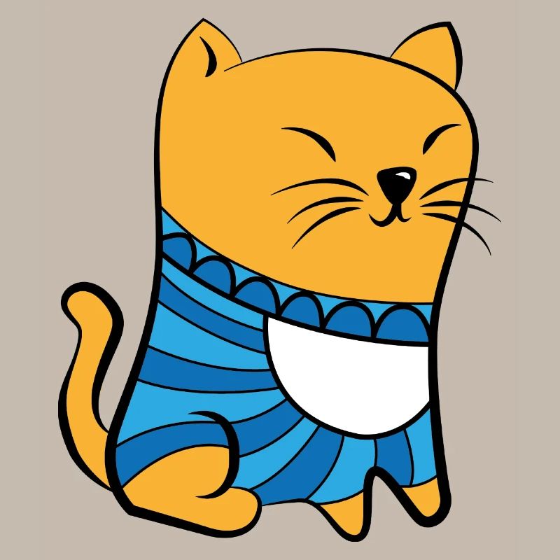 Katze mit Pullover