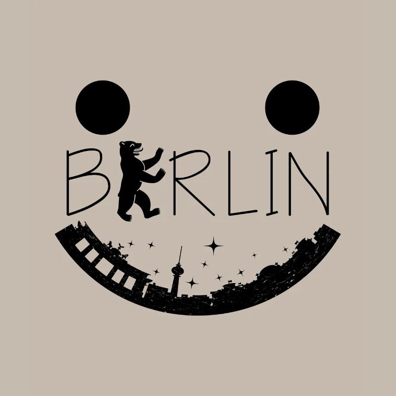 Smylie de Berlin avec l'ours de Berlin