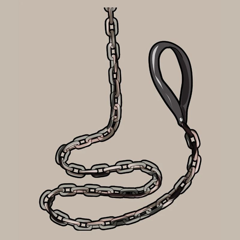 Collier collier devot O-Ring En Lin Esclave Sub