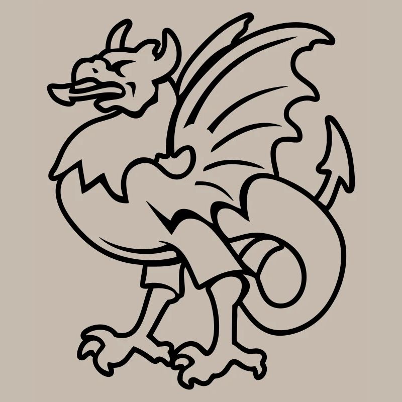fantasy creature griffin drawing Bornholm