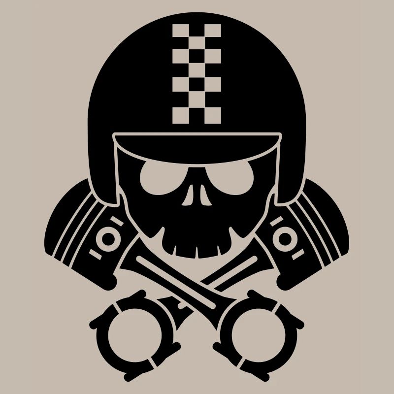 schädel helm kolben