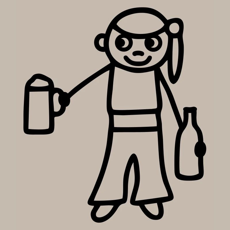 Strichmännchen Bier