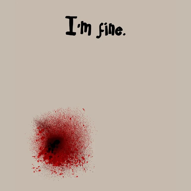 Bleeding gunshot wound Halloween