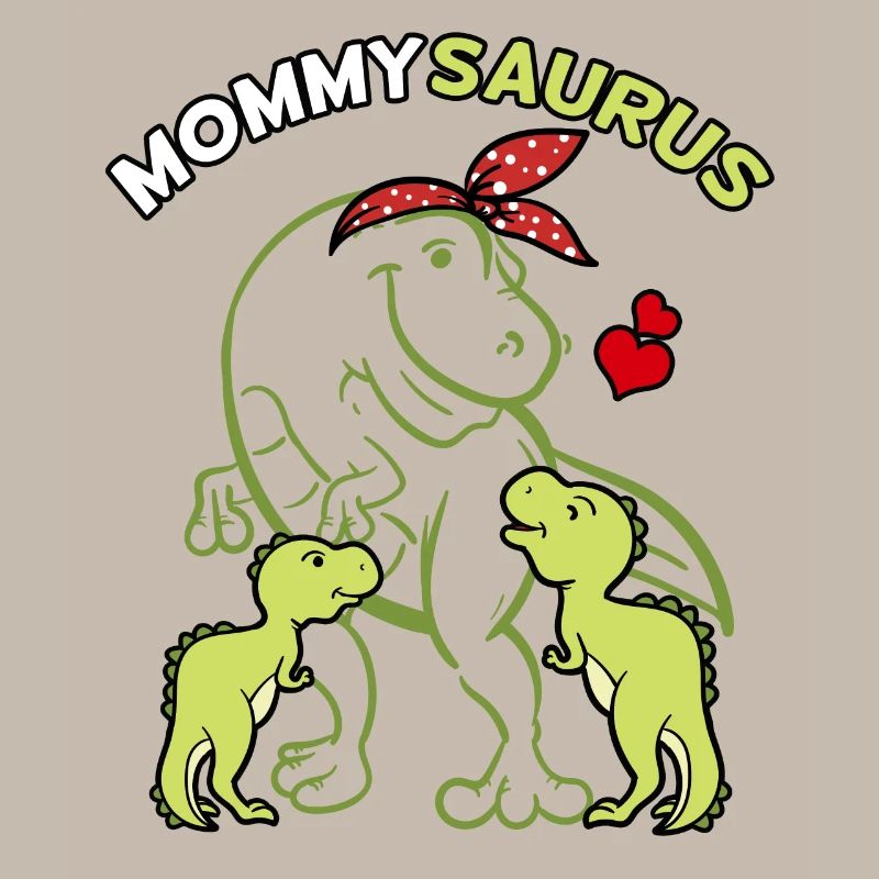 Mommysaurus mit 2 Babys
