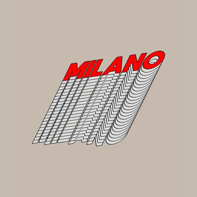 Milano Neon Lines 3D Perspective