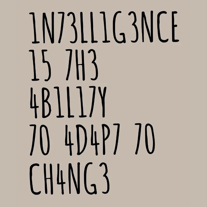 Intelligence funny saying