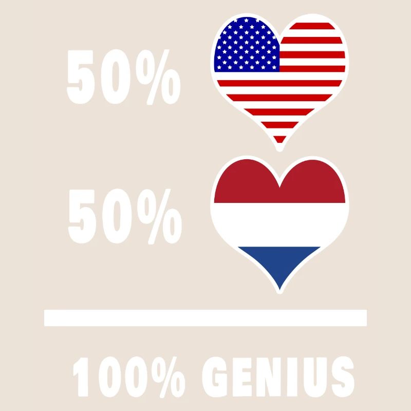 Conception ingénieuse du drapeau des États-Unis et des Pays-Bas