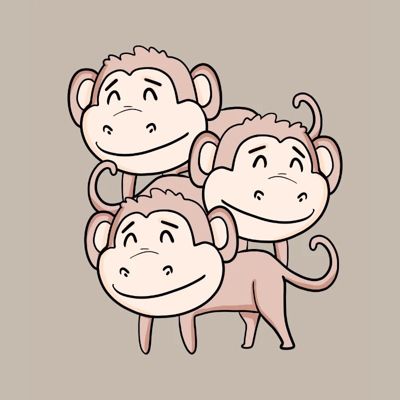Singes mignons - Singe