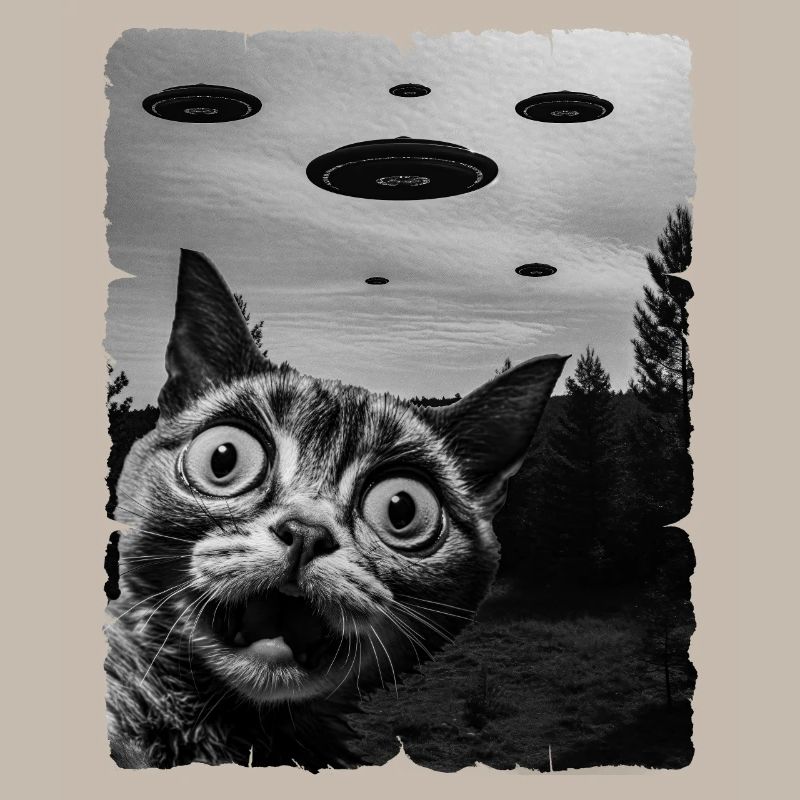 Cat Austerrestrial Invasion Uap Weirdcore