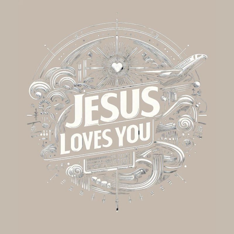Jésus t’aime – Conception de cercles