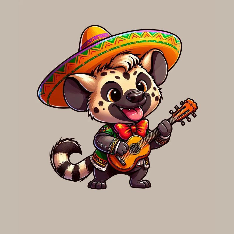 Cinco de Mayo Hyäne Giraffe Mariachi