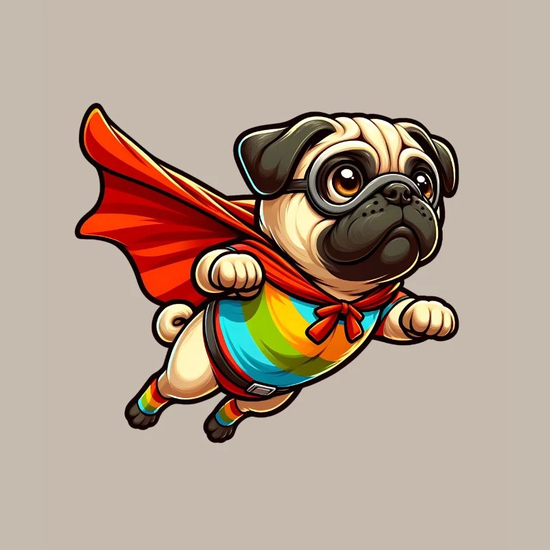 Superhelden-Mops