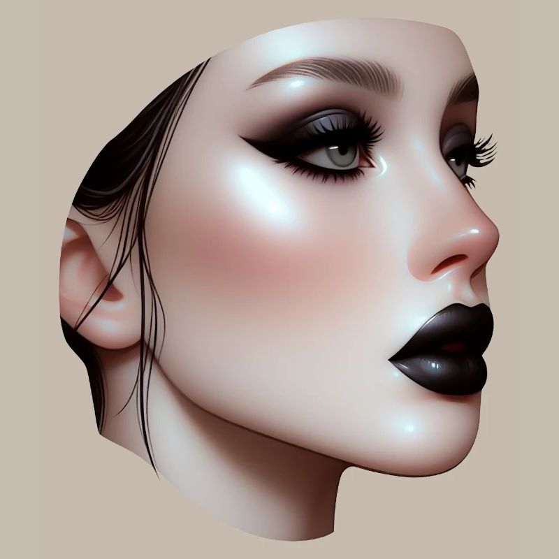 Gesicht - Schwarze Lippe