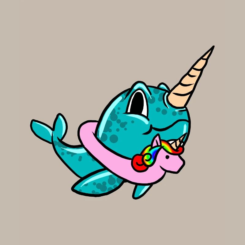 Narwhal On Unicorn Float Lifebuoy Float Cool pun
