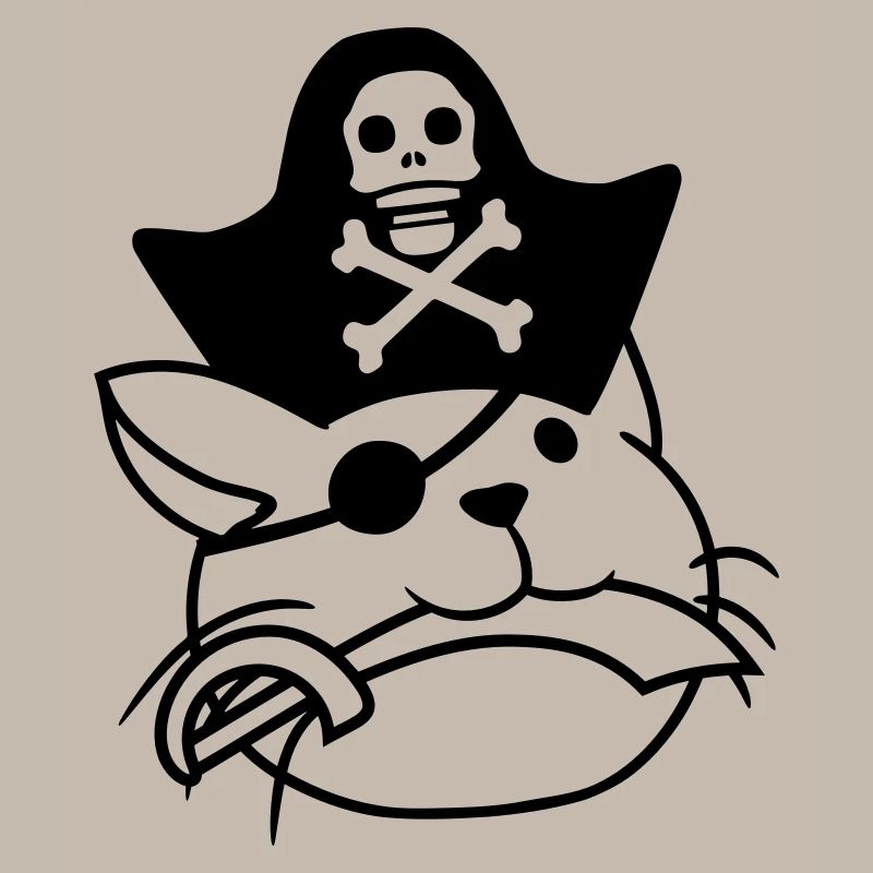 Cute Pirate Cat Buccaneer Eye Patch Hat Saber