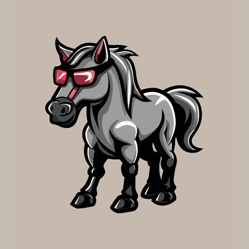 Pferd Comic Cool