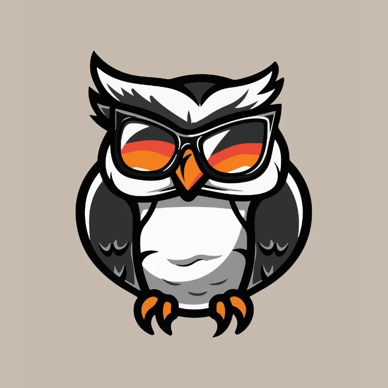 Eule Comic Cool