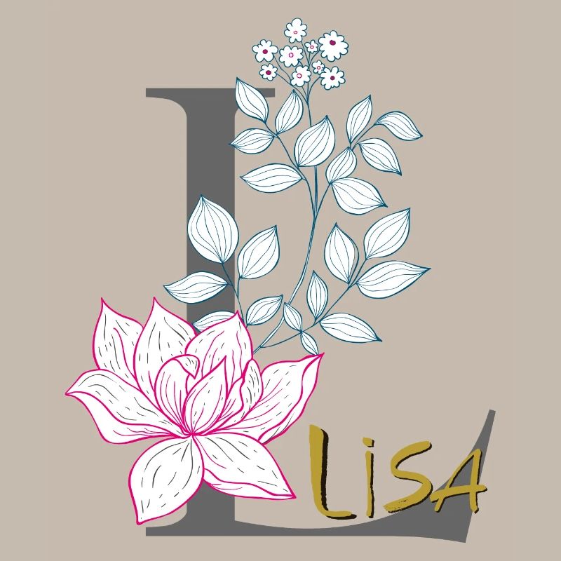 Buchstabe Initiale Lisa