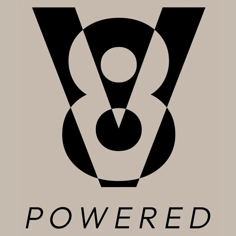 Propulsé par un V8