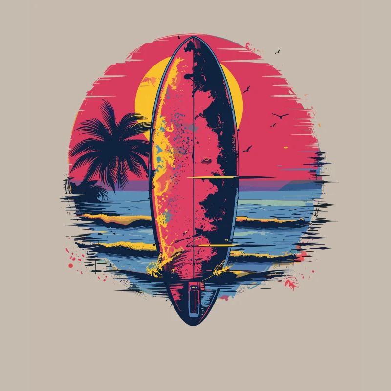Planche de surf Synthwave