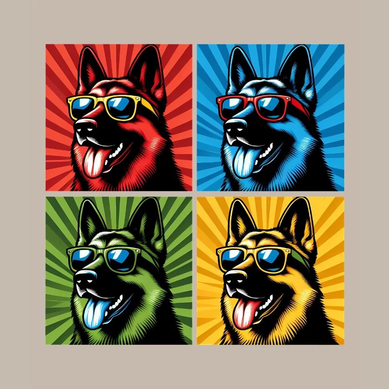 Shepherd's Pop Art Bear, Teddy, Biscuit, Waffles