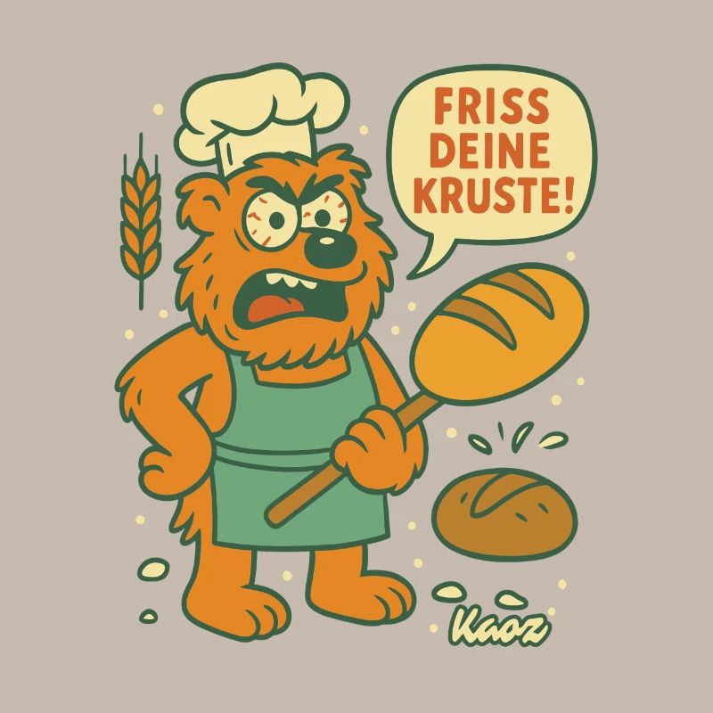 Wütender Bäcker Bär: Friss deine Kruste!