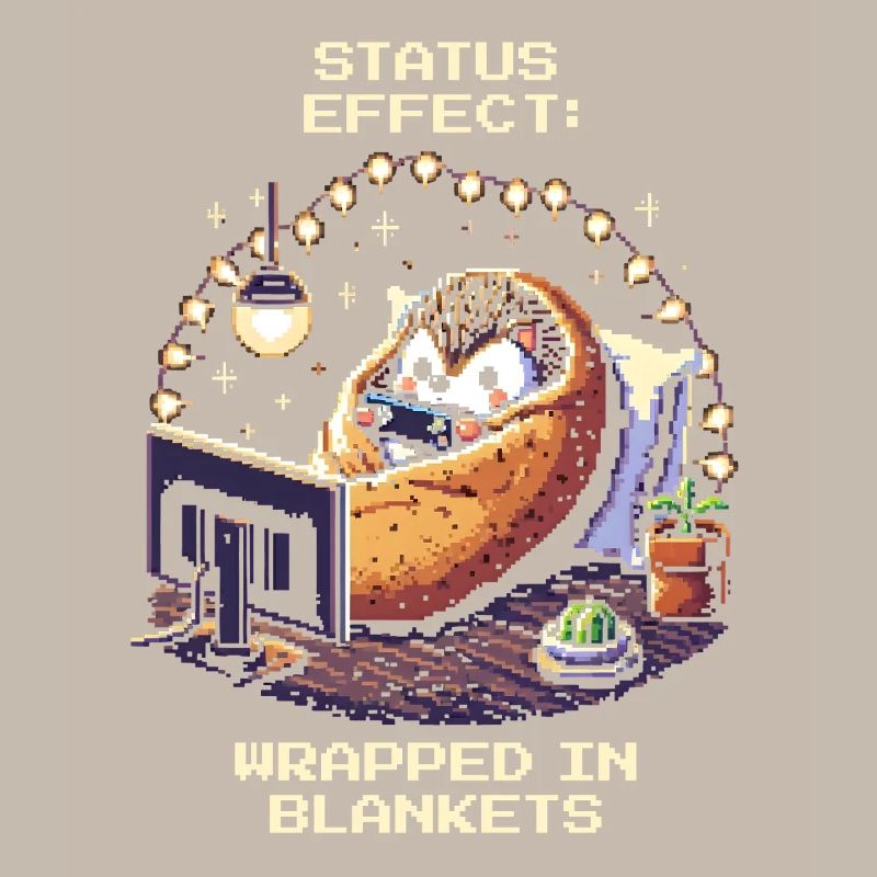 Status: Snuggled up in blankets