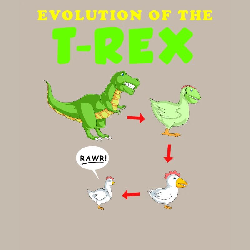Évolution de l’illustration du dinosaure T-Rex