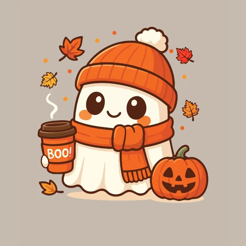 Halloween Coffee Ghost Caffeinated Boo